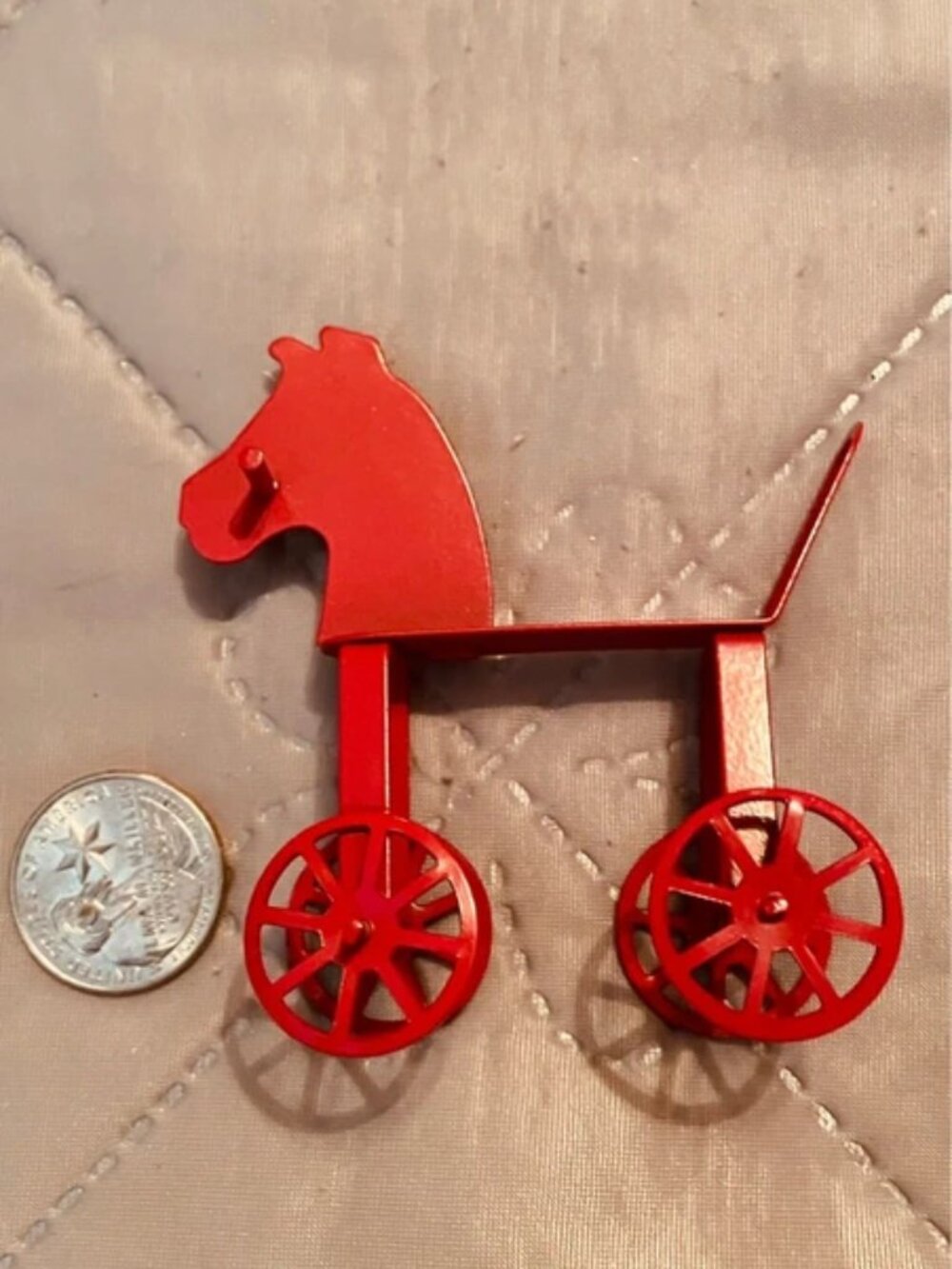 Toy horse. Miniature. Dollhouse